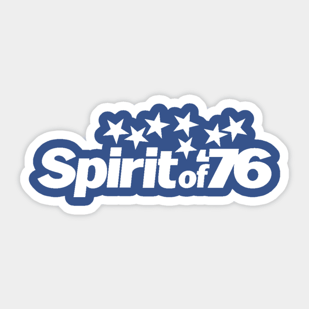 Spirit of '76 - white logo Sticker by SkyBacon